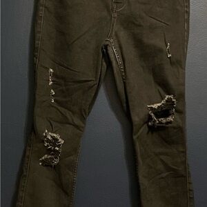 Black Distressed Jeans